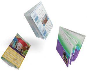 Three sample booklets from myBooklet BC
